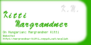 kitti margrandner business card